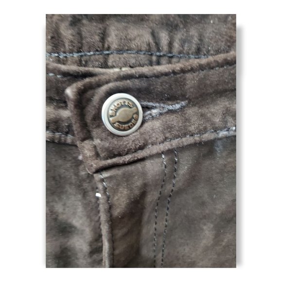 Skotts Suede Brown Pants Washable Suede Size 30 - Picture 3 of 8